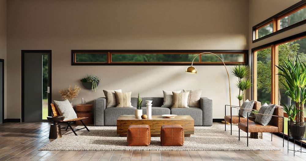 Bright modern living room that feels warm and comfortable